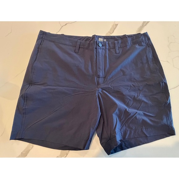 GAP Pants - Gap Womens Navy Blue Flat Front Chino Shorts Size 38 Casual Summer Classic